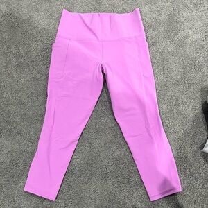 Athleta SALUTATION STASH HIGH RISE 7/8 LEGGING M Orchid